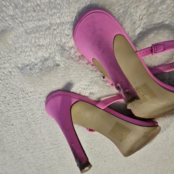 Steve Madden Pink Strappy Heels Size 9 Y2K Girlhoodcore Feminine Coquette Girl - Picture 6 of 7